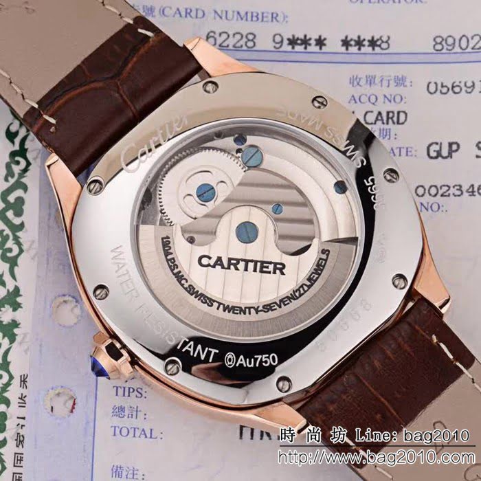 CARTIER卡地亞 熱賣經典休閒大飛輪 精品男士腕表  WSS2917